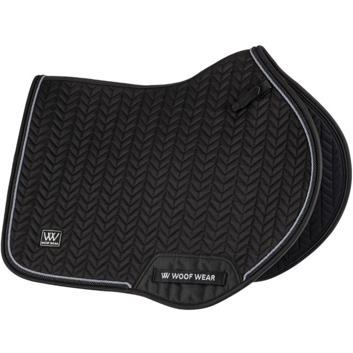 2025 Woof Wear Herringbone Close Contact Saddle Pad WS0044-BKBK - Black